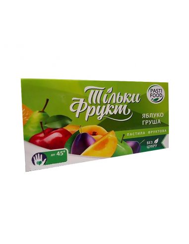 Пастила яблуко та груша, Тільки Фрукт, 50г