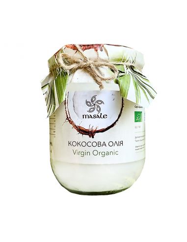 Масло кокосове, Masale, б.стекло, Virgin Organic, 900мл