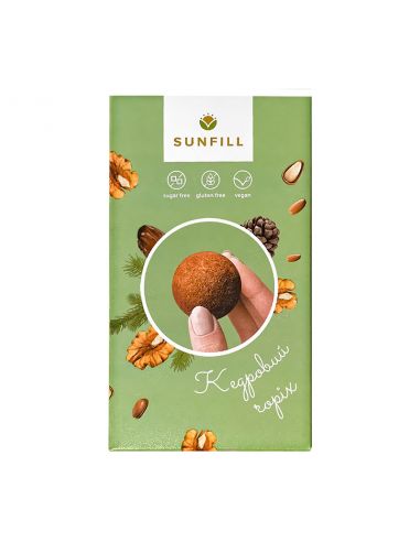 Цукерки з кедровим горіхом, Sunfill, 160г