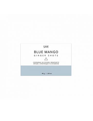 Цукерки Ginger shots BLUE MANGO, Ponko, 48г