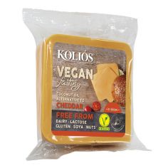 Сир вегетаріанський Cheddar, KOLIOS, 200г