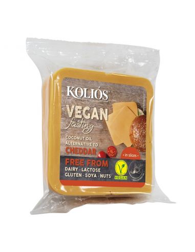 Сир вегетаріанський Cheddar, KOLIOS, 200г