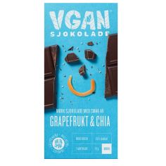 Шоколад чорний з Грейфрутом та Чіа вегетаріанський VGAN, Novelty Food, 70г