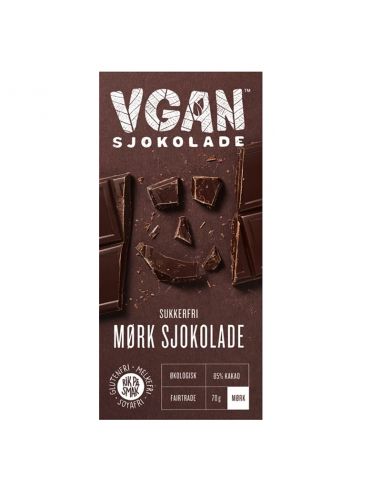 Шоколад чорний Без Цукру вегетаріанський VGAN, Novelty Food, 70г