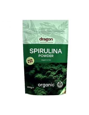 Порошок спіруліни, Dragon Superfoods, 200г