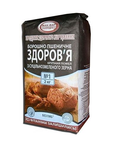 Борошно пшеничне, грубого помелу, МакВар, 2 кг