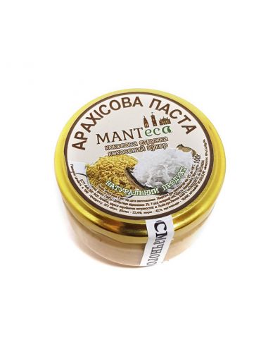 Паста арахісова з кокосом, Manteca, СКЛО, 100г