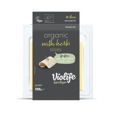 Сир з травами скибочки, ORGANIC, Violife, 200г.