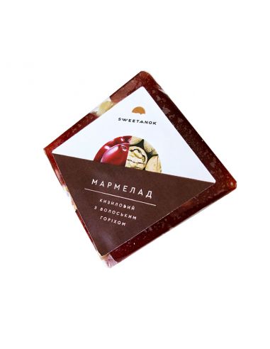 Мармелад кизил з волоським горіхом, Sweetanok, 60г