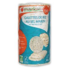 Коржі рисові з морской сіллю, Markal, 100г