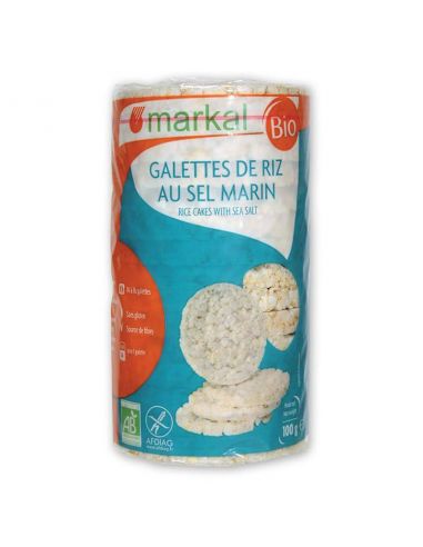 Коржі рисові з морской сіллю, Markal, 100г