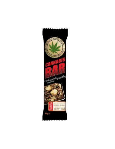 Батончик мюслі з фундуком + насіння канабісу, Cannabis Bar, 40г