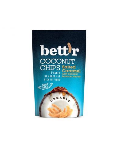 Чіпси кокосові з солоною карамеллю, Bett'r, 40г