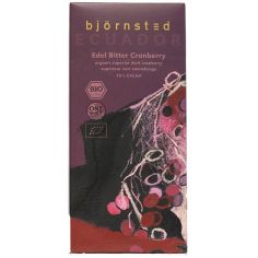 Шоколад супер темний з журавлиною, Bjomsted, 100г