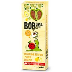 Натуральні яблучно-грушеві цукерки bob snail (Равлик Боб), 30г