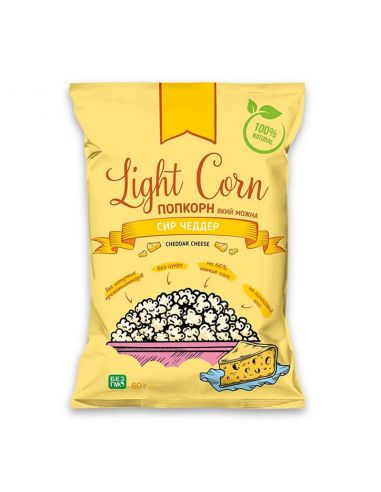 Попкорн сир чеддер, Light Corn, 60г