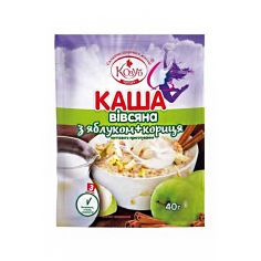 Каша вівсяна з яблуком+кориця, Козуб, 40г