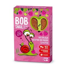 Натуральні яблучно-малинові цукерки bob snail (Равлик Боб), 60г