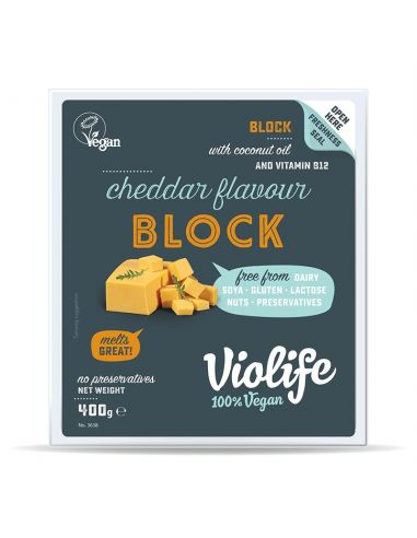 Сир твердий чеддер блок, Violife, 400г