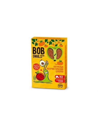 Натуральні яблучно-гарбузові цукерки bob snail (Равлик Боб), 120г