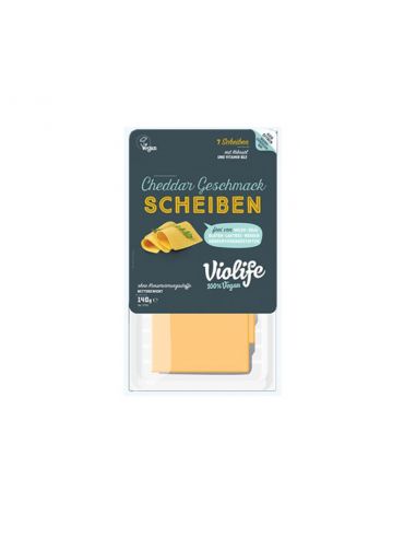 Сир твердий чеддер скибочки, Violife, 140г