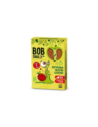 Натуральні яблучні цукерки bob snail (Равлик Боб), 120г