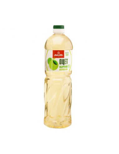Оцет яблучний з харчової сировини 6%, Akura, 1л