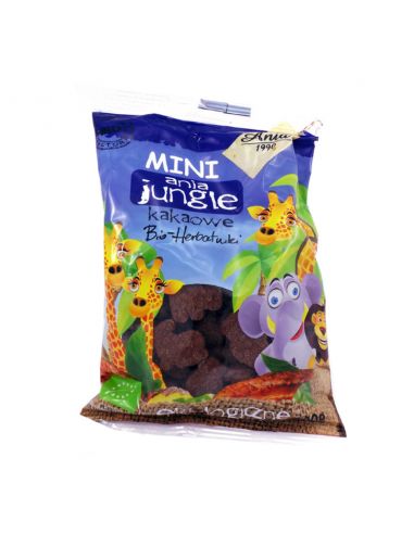 Печиво з какао "Mini Zoo", Bio Ania, 100г.
