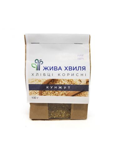 Хлібці кунжут, Жива Хвиля, 100г