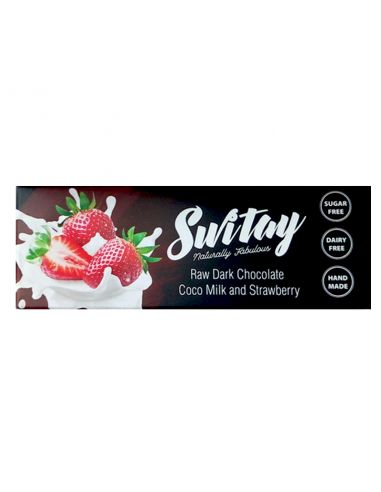 Батончик шоколадний молочний з полуницею, Switay, 25г