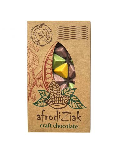 Плитка кольоровий шоколад, 70%, Afrodiziak, 80г