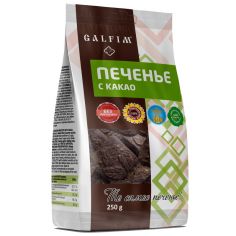 Печиво цукрове з какао, Galfim, 250г