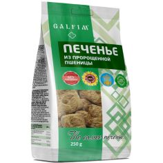 Печиво цукрове зернове з пророщеної пшениці, Galfim, 250г