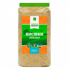 Висівки вівсяні, NATURAL GREEN, 250г