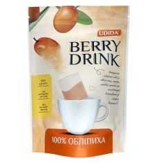 Обліпиха сушена подріблена Berry drink, Udida, 4г*12