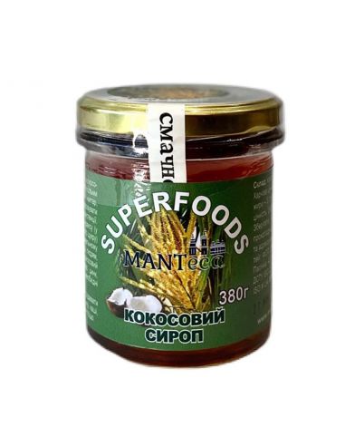 Сироп кокосовий, Manteca, 380г