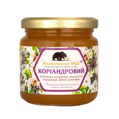 Правильний мед коріандровий, 260г