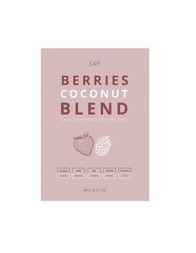 Суміш суперфудів BERRIES COCONUT BLEND, SAVE, 60г