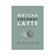 Суміш суперфудів MATCHA COCONUT LATTE, SAVE, 60г