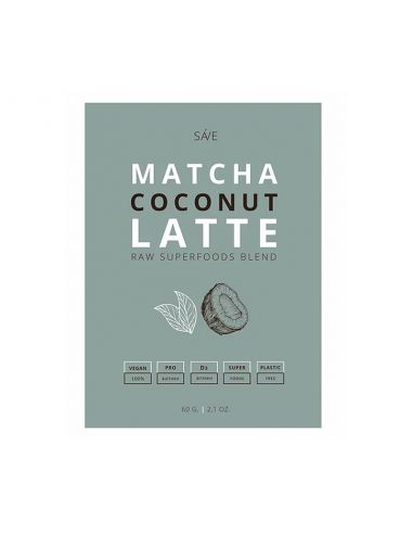 Суміш суперфудів MATCHA COCONUT LATTE, SAVE, 60г
