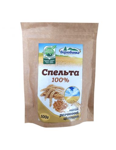 Напій розчинний Спельта 100%, Верховина, 100г
