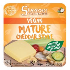 Сир Чеддер веганський витриманий, Sheese, 200г