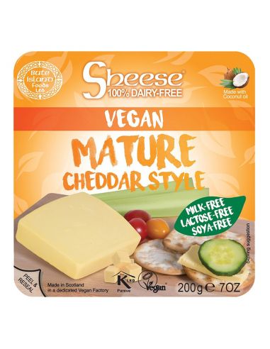 Сир Чеддер веганський витриманий, Sheese, 200г