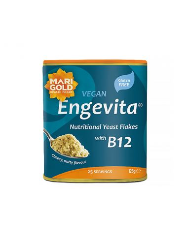 Пластівці дріжджові з додаванням вітаміну В12 Engevita, MARIGOLD, 125г