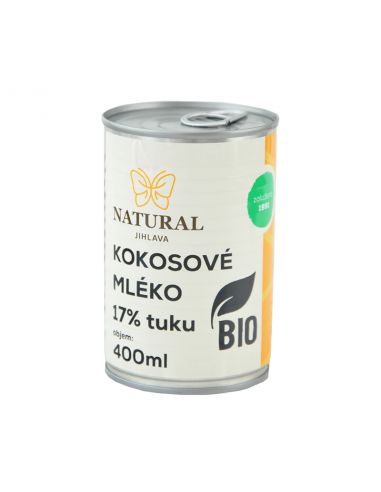 Вершки кокосові 17% BIO, Natural Jihlava, 400мл