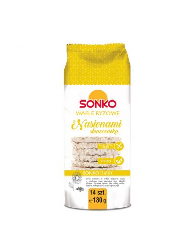 Галети рисові з насінням соняшника, Sonko, 130г
