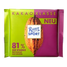 Шоколад темний 81%, Ritter Sport, 100г