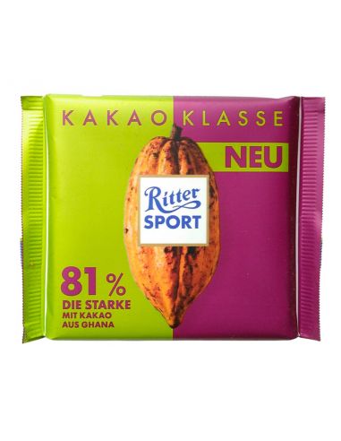 Шоколад темний 81%, Ritter Sport, 100г