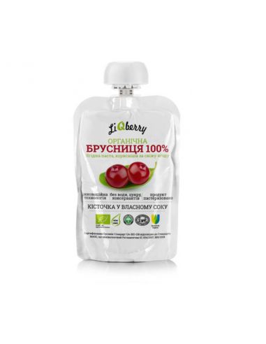 Бруснична паста LiQberry, 100г