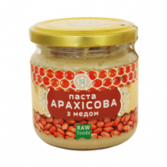 Паста з горіхів арахісу з медом, EcoLiya, 200г